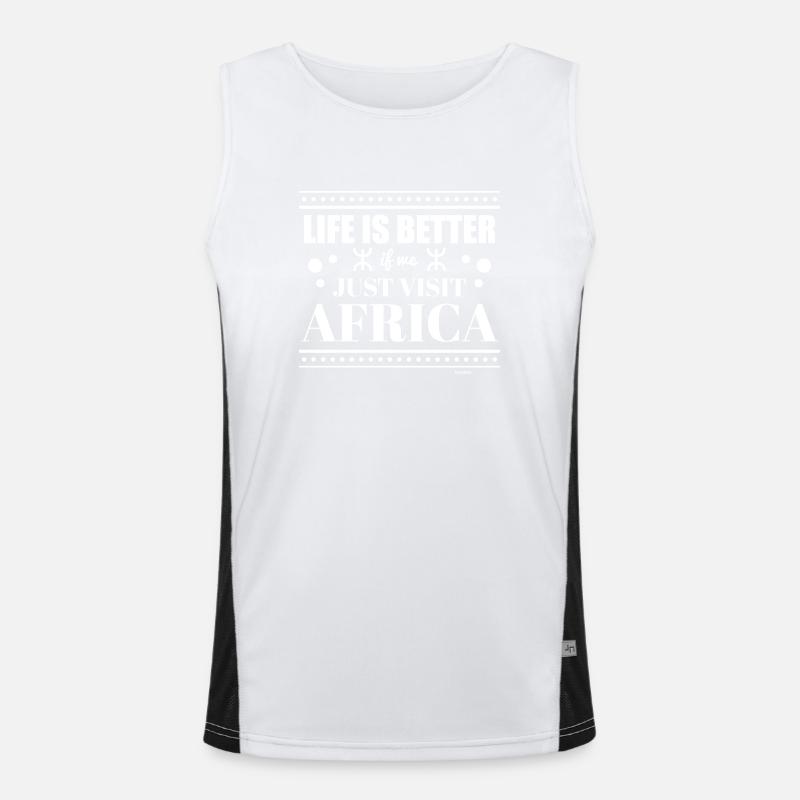Afrika Funktionelles Kontrast-Tank Top für Männer 