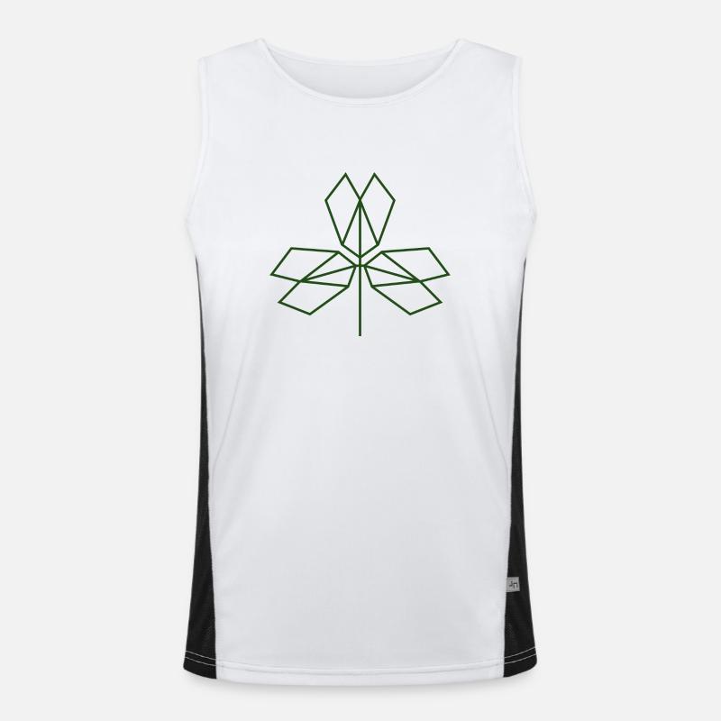 Kleeblatt Funktionelles Kontrast-Tank Top für Männer 