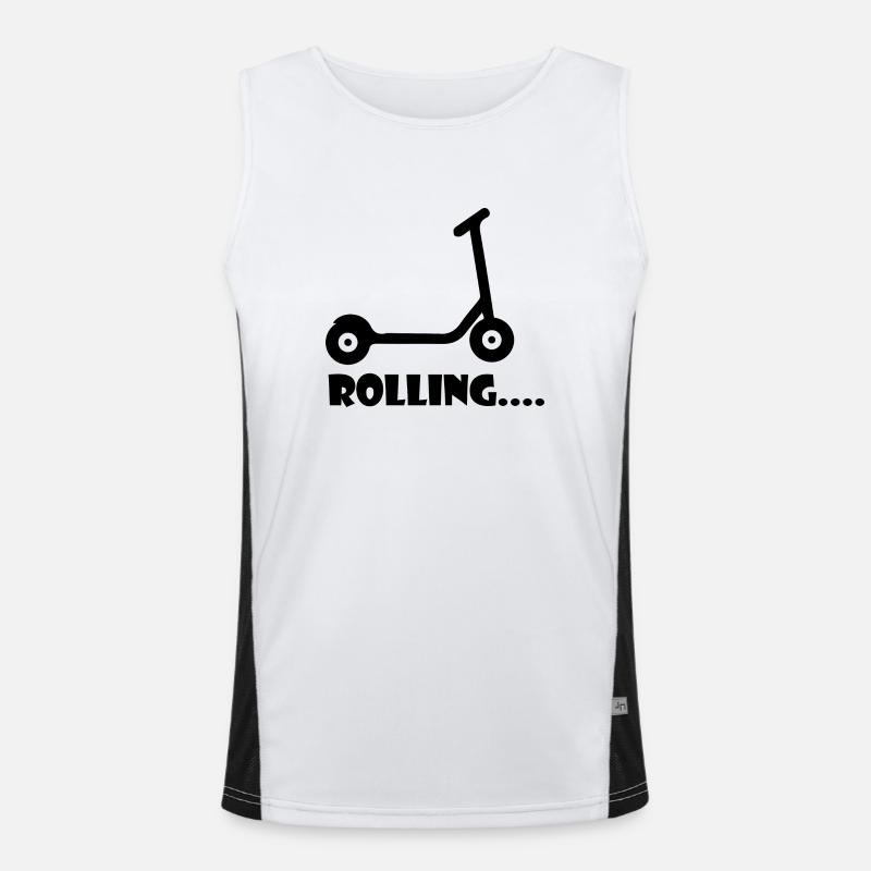 E-Scooter Roller Scooter Funktionelles Kontrast-Tank Top für Männer 