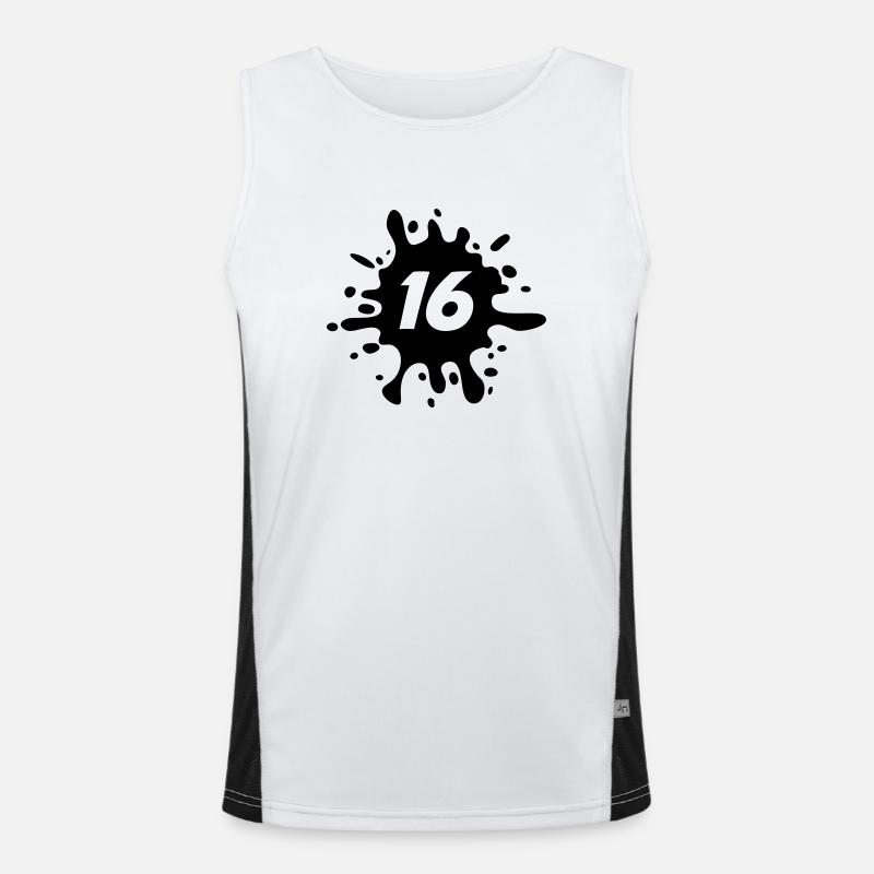 16 Men's Functional Contrast Tank Top 