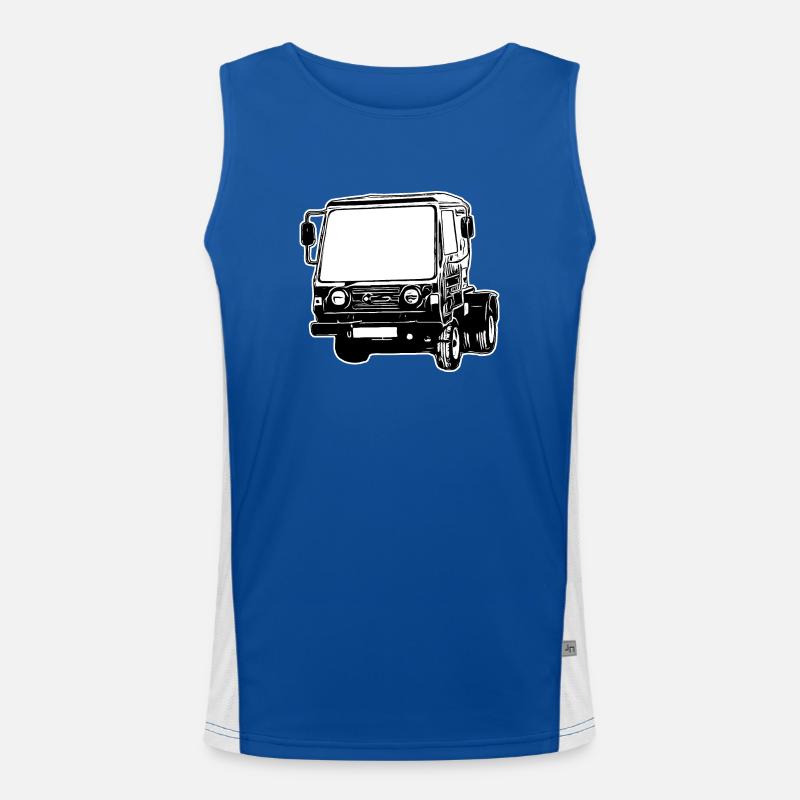 Multicar M25 Multicar Nouveaux camions Multricar Débardeur respirant contrasté Homme 