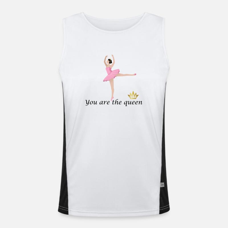 Dancing Dance Music Men's Functional Contrast Tank Top 