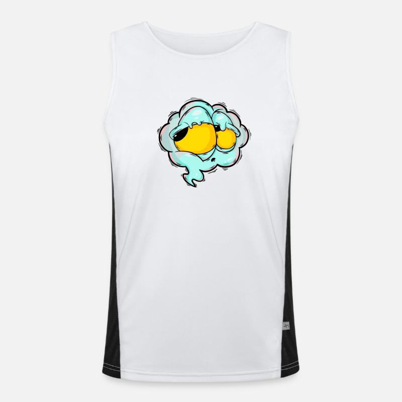 Sprechblase Funktionelles Kontrast-Tank Top für Männer 