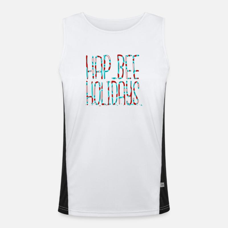 couples honeybee dinosaur fan bodybuilder comic Funktionelles Kontrast-Tank Top für Männer 