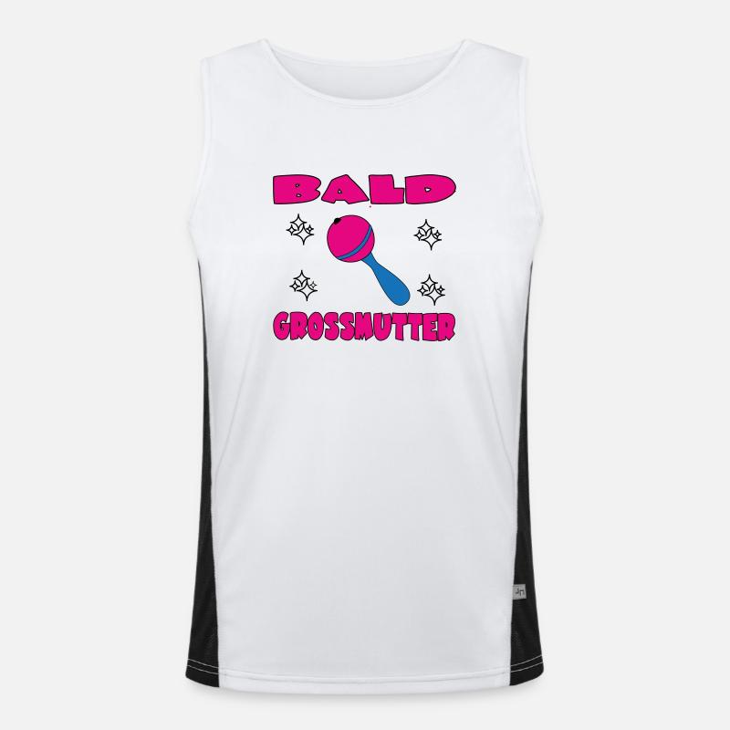 KAHLE GROSSMUTTER Funktionelles Kontrast-Tank Top für Männer 