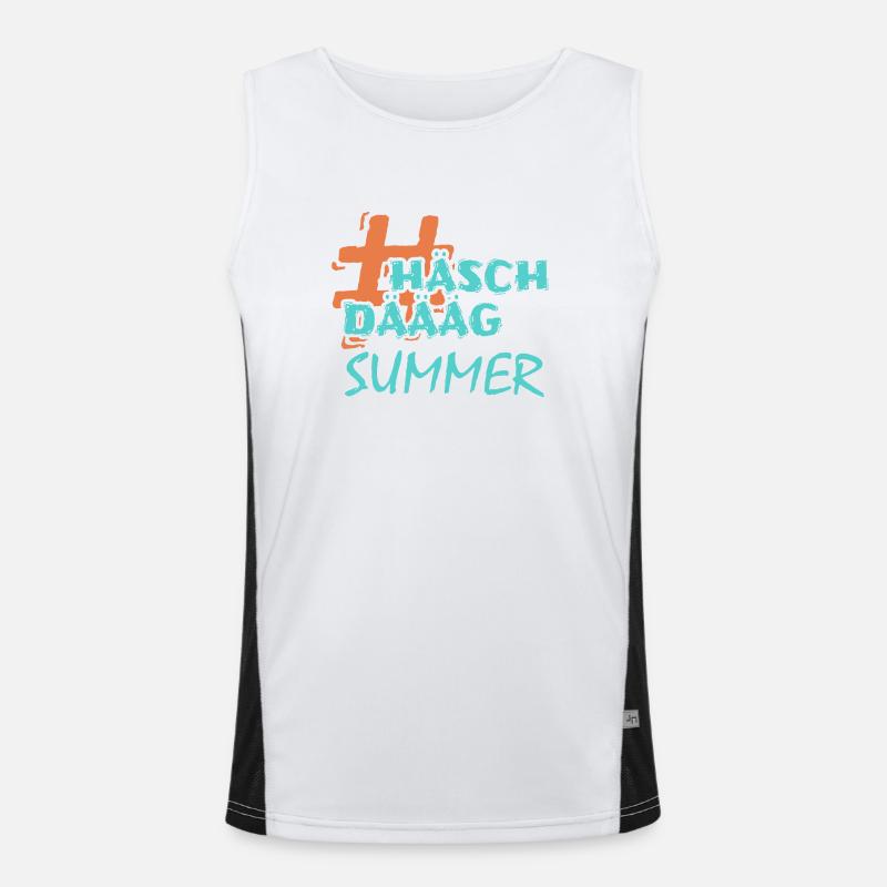 Summer Funktionelles Kontrast-Tank Top für Männer 