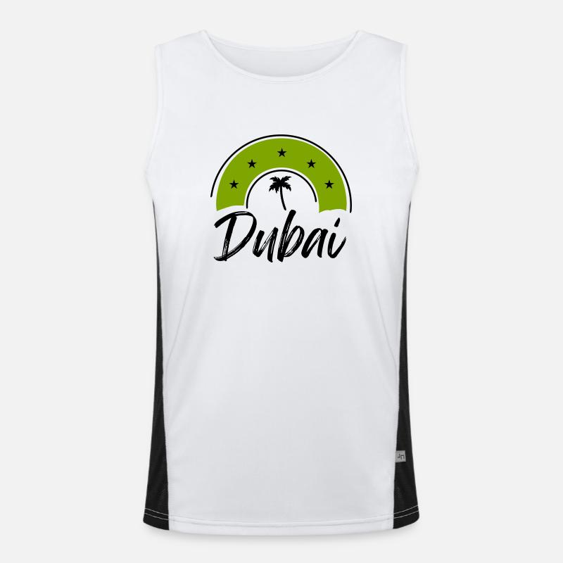Dubai Funktionelles Kontrast-Tank Top für Männer 