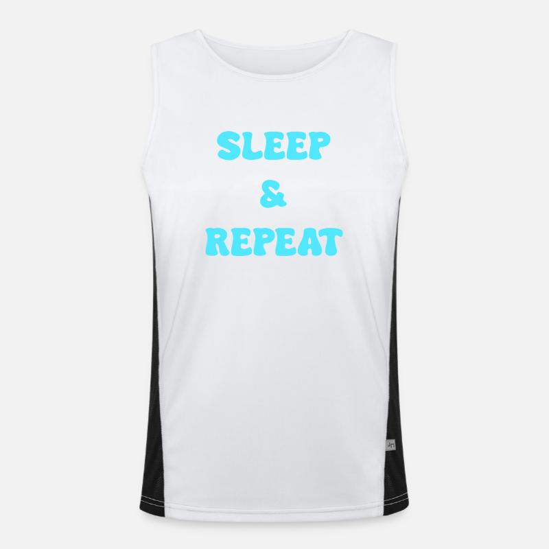 sleep and repeat Men's Functional Contrast Tank Top 