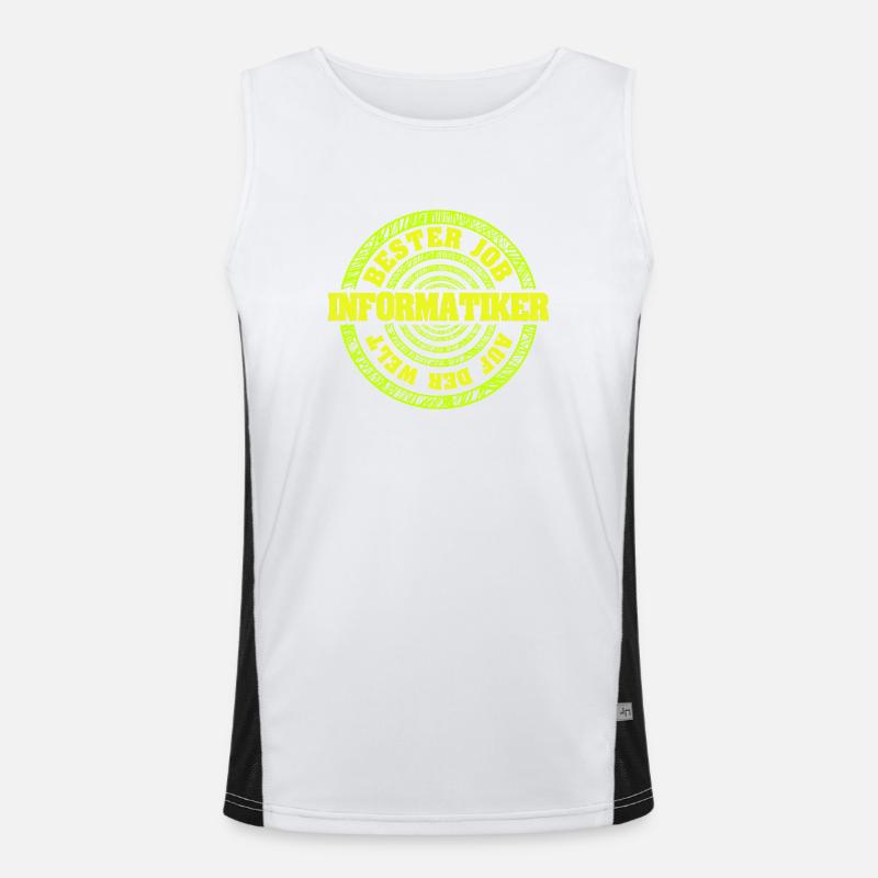 Geschenk für Informatiker Funktionelles Kontrast-Tank Top für Männer 