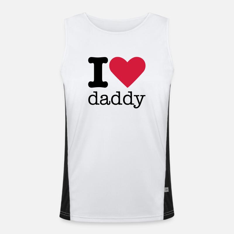 I Love Daddy Men's Functional Contrast Tank Top 