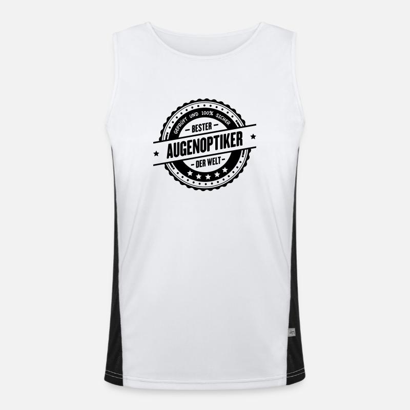 Bester Augenoptiker Funktionelles Kontrast-Tank Top für Männer 