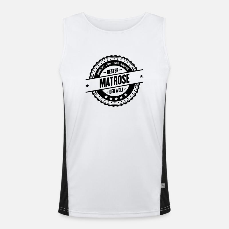 Bester Matrose Funktionelles Kontrast-Tank Top für Männer 