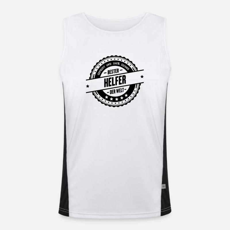 Bester Helfer Funktionelles Kontrast-Tank Top für Männer 