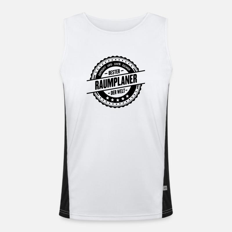 Bester Raumplaner Funktionelles Kontrast-Tank Top für Männer 