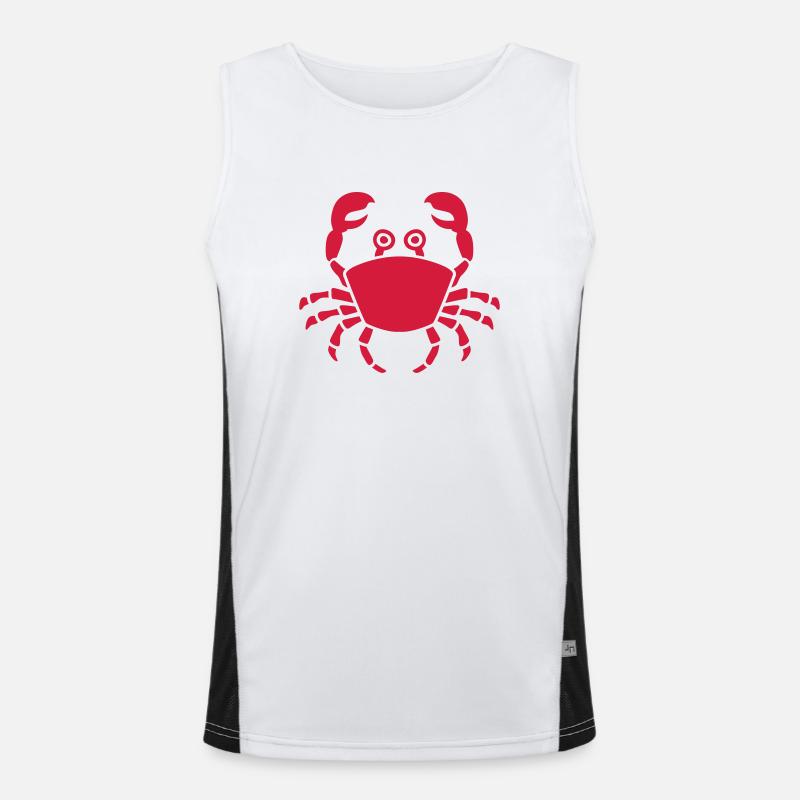 Krabbe Funktionelles Kontrast-Tank Top für Männer 