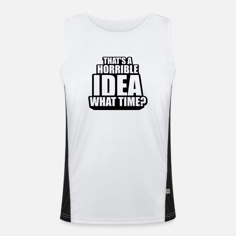 C’est une idée horrible Débardeur respirant contrasté Homme 