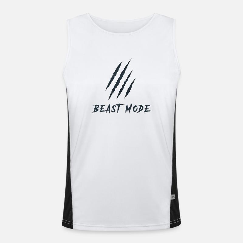 Beast Mode Funktionelles Kontrast-Tank Top für Männer 