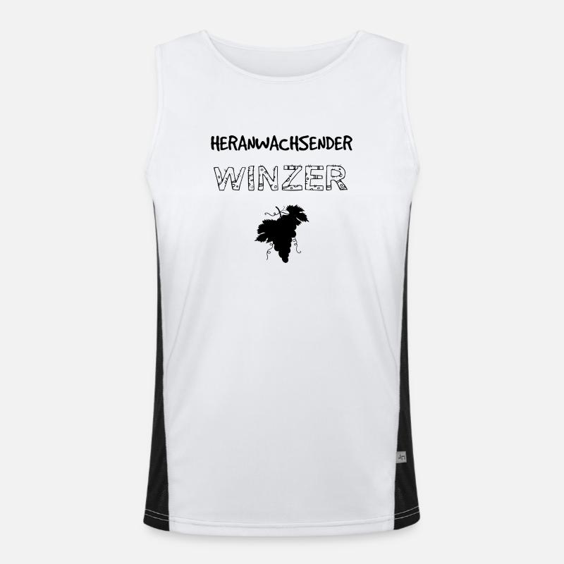 Heranwachsender Winzer Funktionelles Kontrast-Tank Top für Männer 