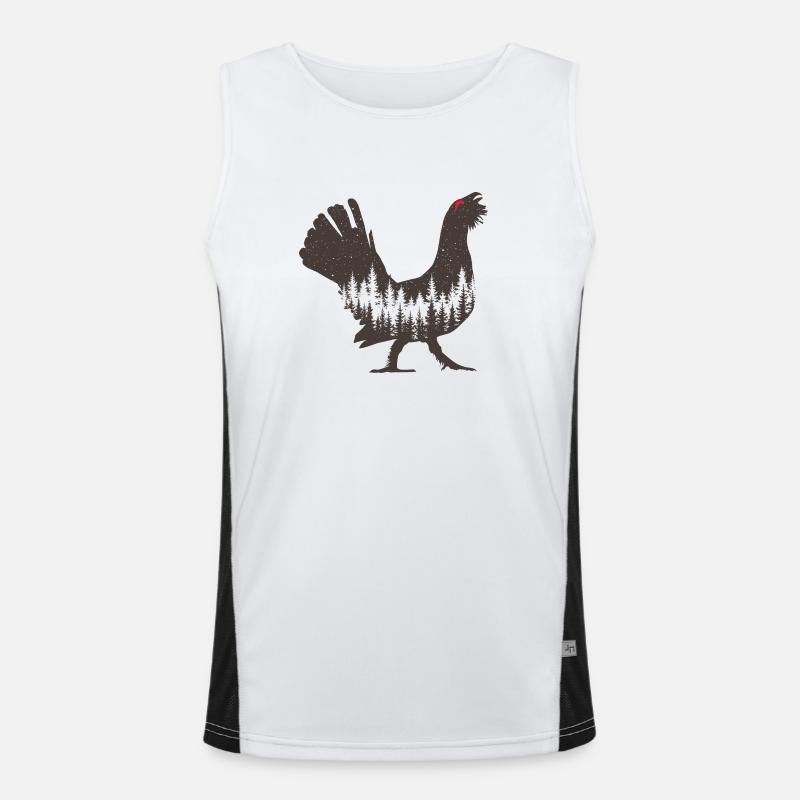 Auerhahn Funktionelles Kontrast-Tank Top für Männer 