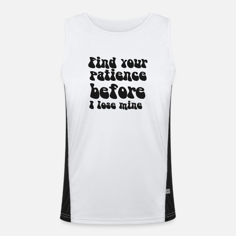 FUNNY SARCASTIC SAYING Men's Functional Contrast Tank Top 