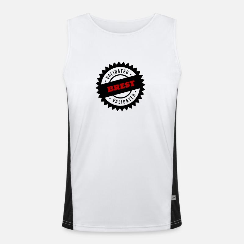 BREST VALIDIEREN Funktionelles Kontrast-Tank Top für Männer 