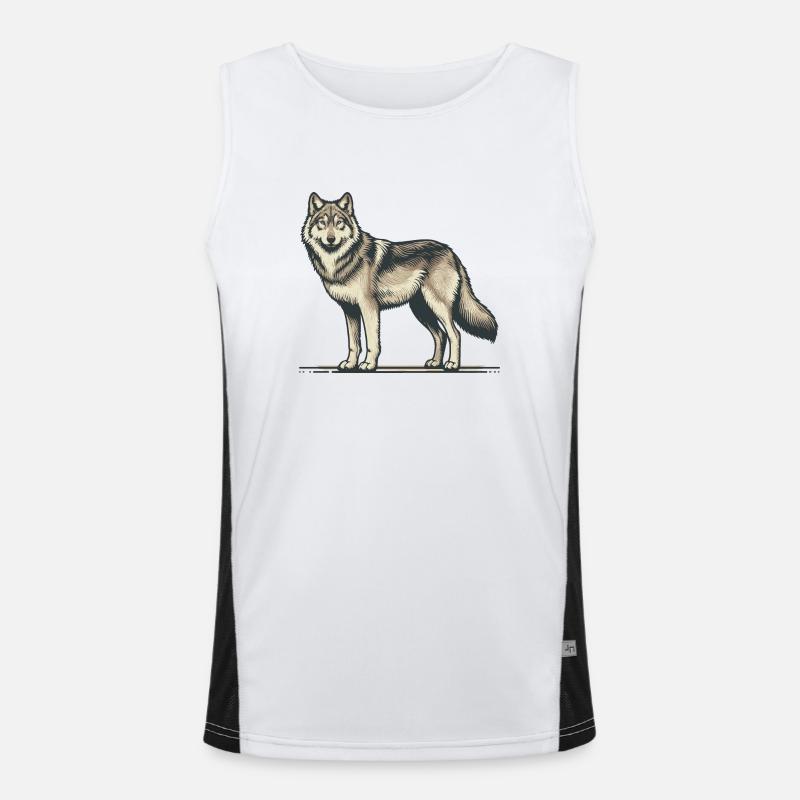 Wolf Men's Functional Contrast Tank Top 