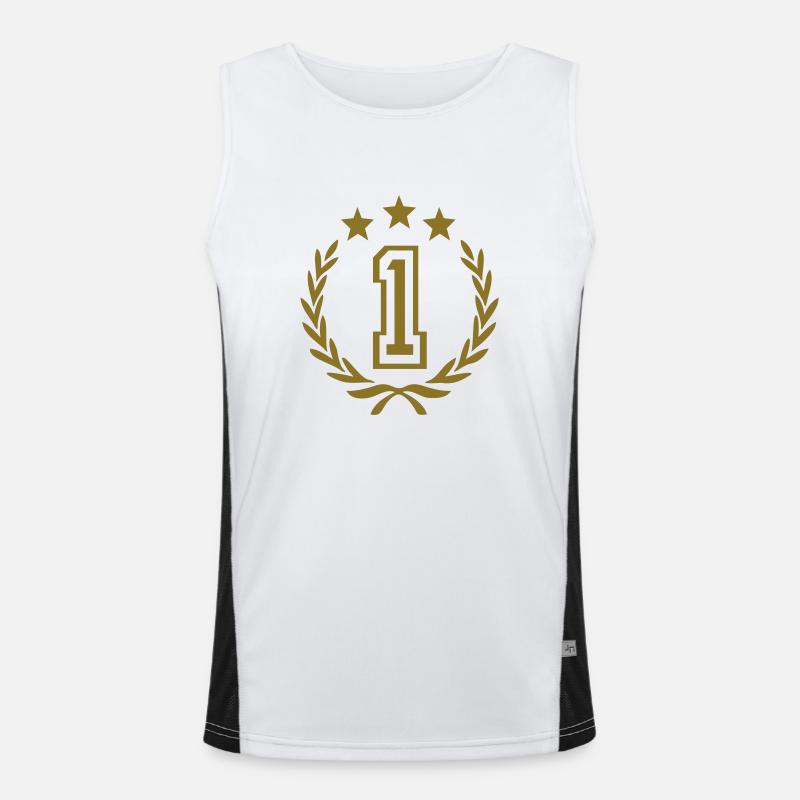 Laurel wreath (winner) 03 Men's Functional Contrast Tank Top 