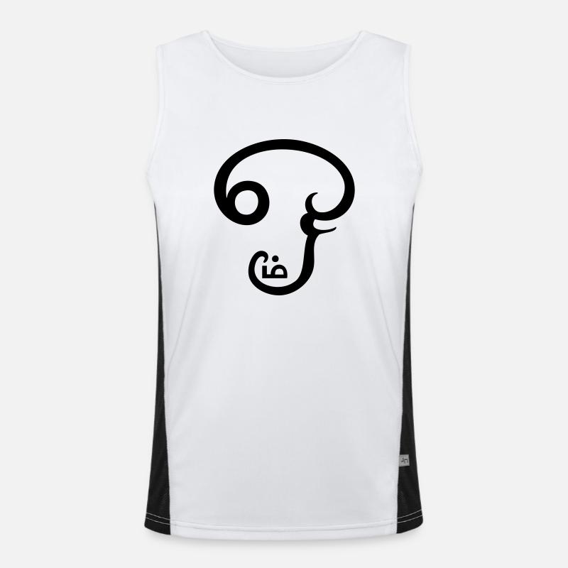 AUM OM Tamil Men's Functional Contrast Tank Top 