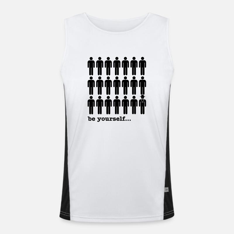 be yourself Men's Functional Contrast Tank Top 