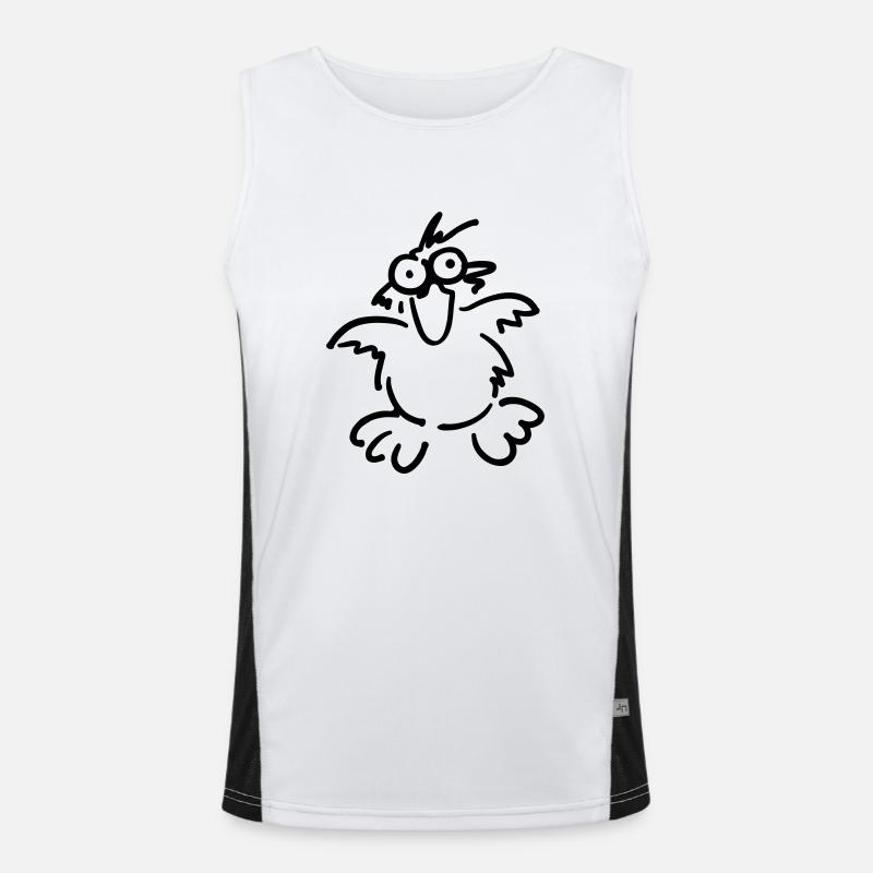 Petit oiseau caché Débardeur respirant contrasté Homme 