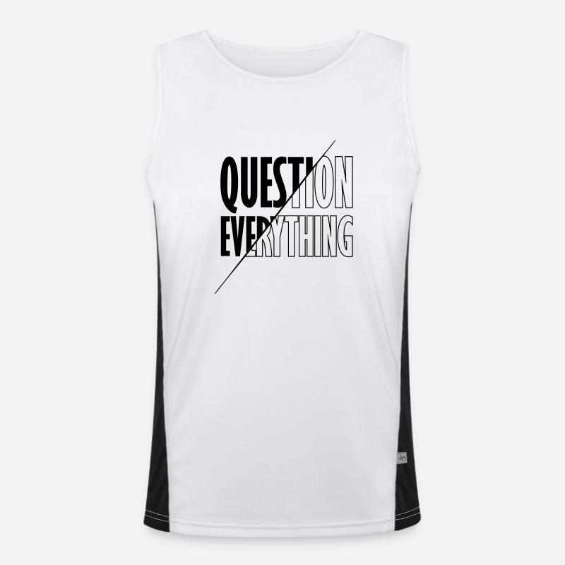 Enlighten Question Everything Men's Functional Contrast Tank Top 