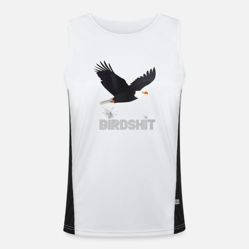 BIRDSHIT EAGLE - FARBE Funktionelles Kontrast-Tank Top für Männer 