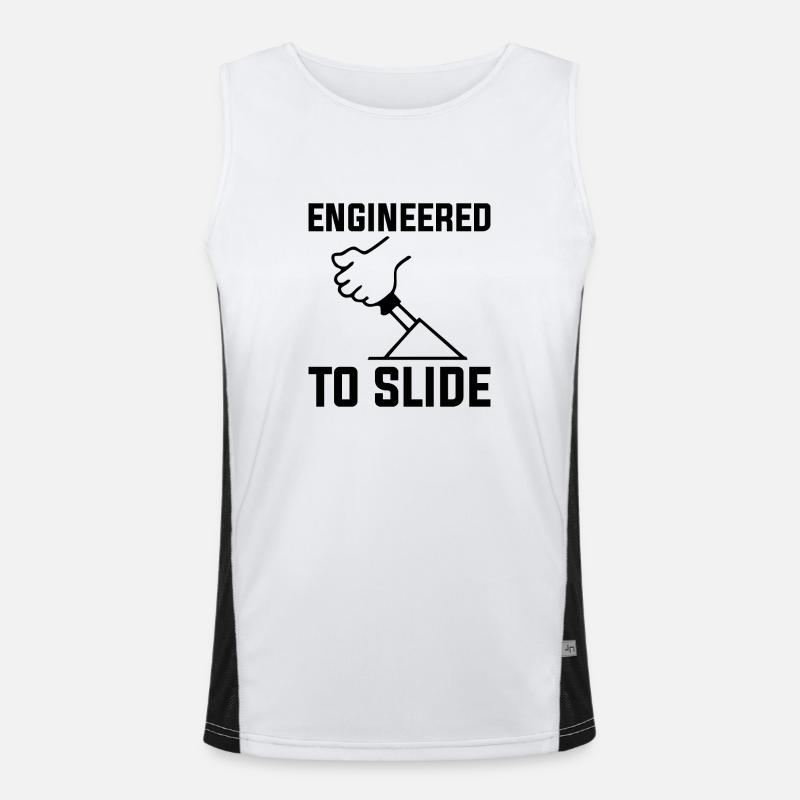DRIFTING ENGINEERED TO SLIDE Men's Functional Contrast Tank Top 