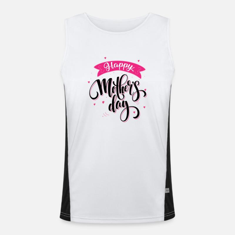Happy Mother's Day Funktionelles Kontrast-Tank Top für Männer 
