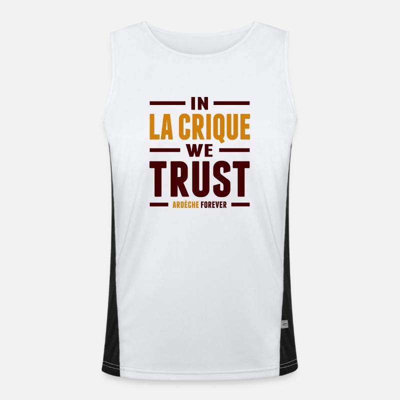 In la crique we trust Débardeur respirant contrasté Homme 