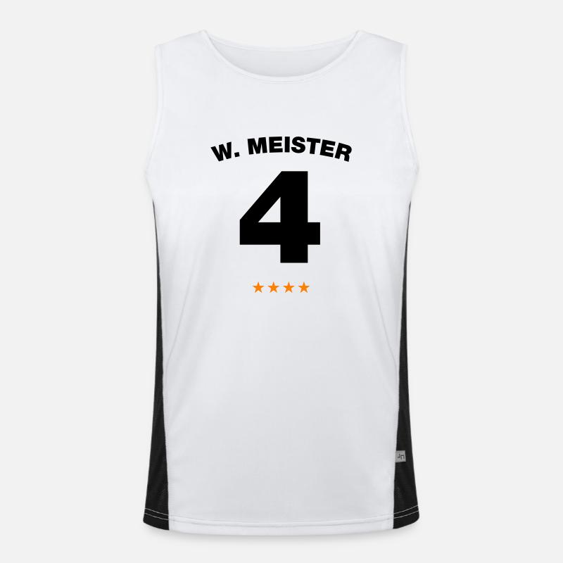 Nummer 4 Funktionelles Kontrast-Tank Top für Männer 