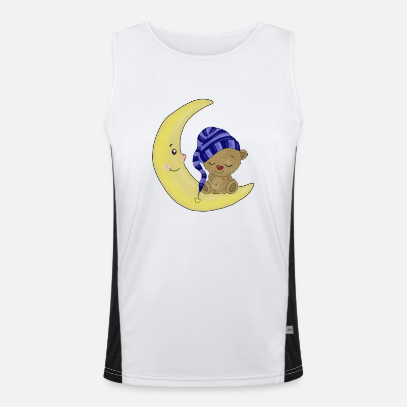 Good night bears Men's Functional Contrast Tank Top 