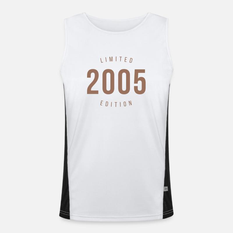 2005 Limited Edition Retro Style Birthday Gift Men's Functional Contrast Tank Top 