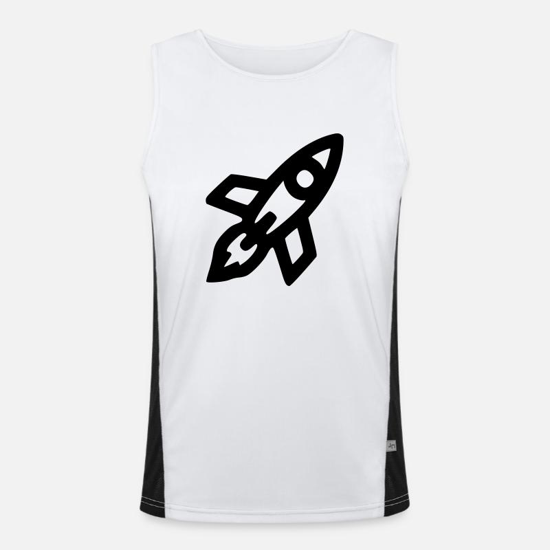 Rakete Funktionelles Kontrast-Tank Top für Männer 