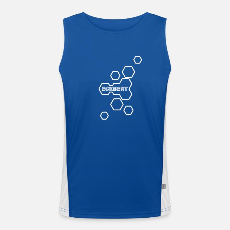 Eckbert als Name Funktionelles Kontrast-Tank Top für Männer 