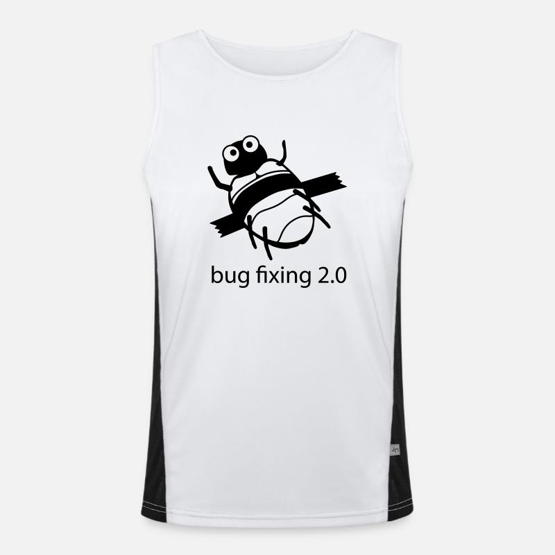 bug fixing einfarbig Funktionelles Kontrast-Tank Top für Männer 