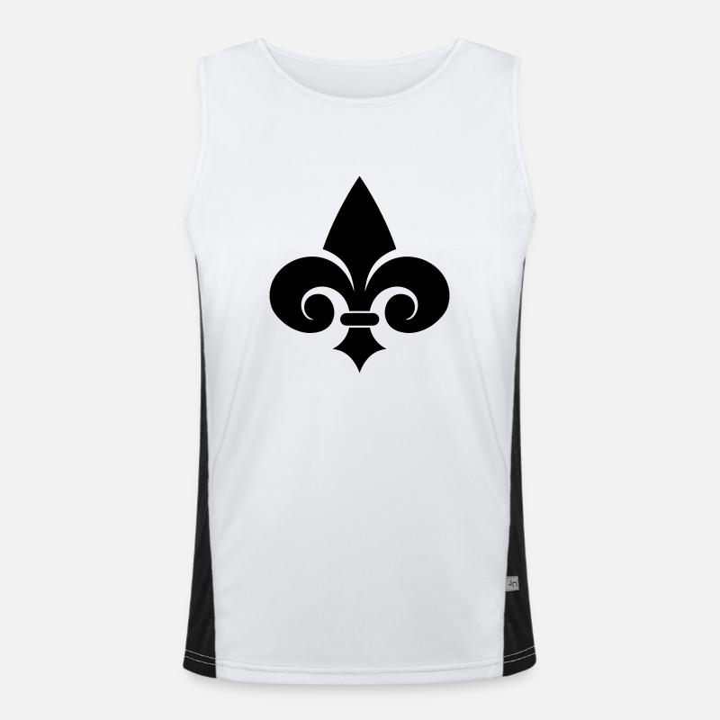 Fleur de Lys Débardeur respirant contrasté Homme 
