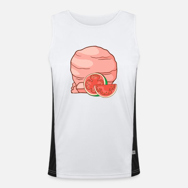 Guave Eis Speiseeis Eiskrem Eiscreme Kugeleis Funktionelles Kontrast-Tank Top für Männer 