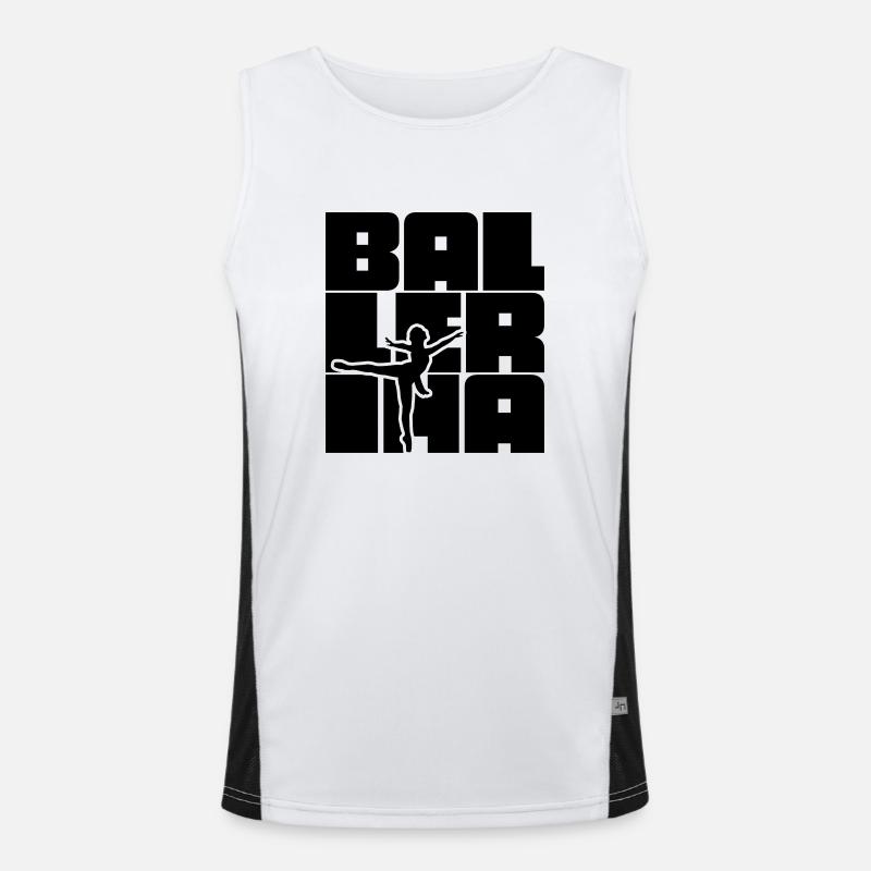 Ballerina Funktionelles Kontrast-Tank Top für Männer 