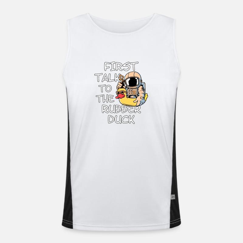 Rubber Duck Funktionelles Kontrast-Tank Top für Männer 