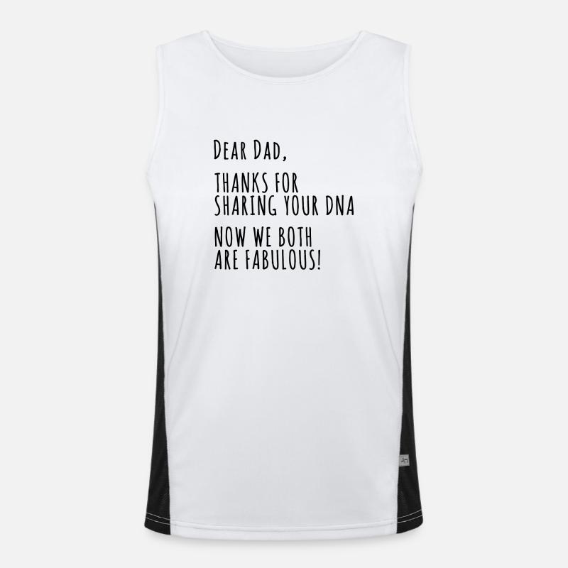 Dear Thanks For Sharing Your DNA Men's Functional Contrast Tank Top 