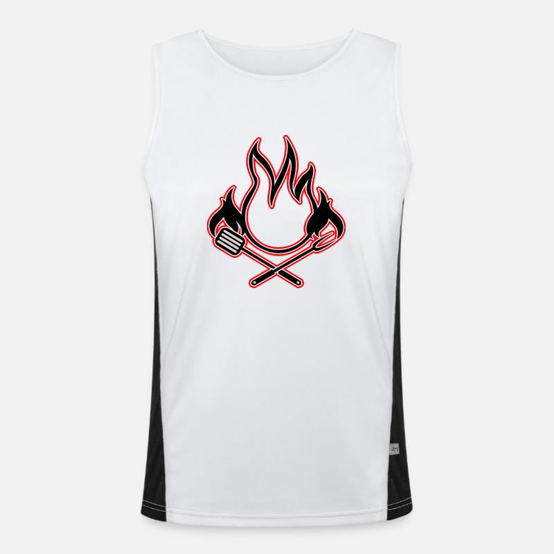 BBQ Funktionelles Kontrast-Tank Top für Männer 