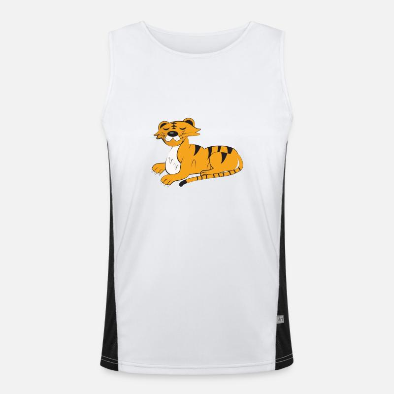 Pajamas Kids,Slumber Light Kids,Leopard Men's Functional Contrast Tank Top 