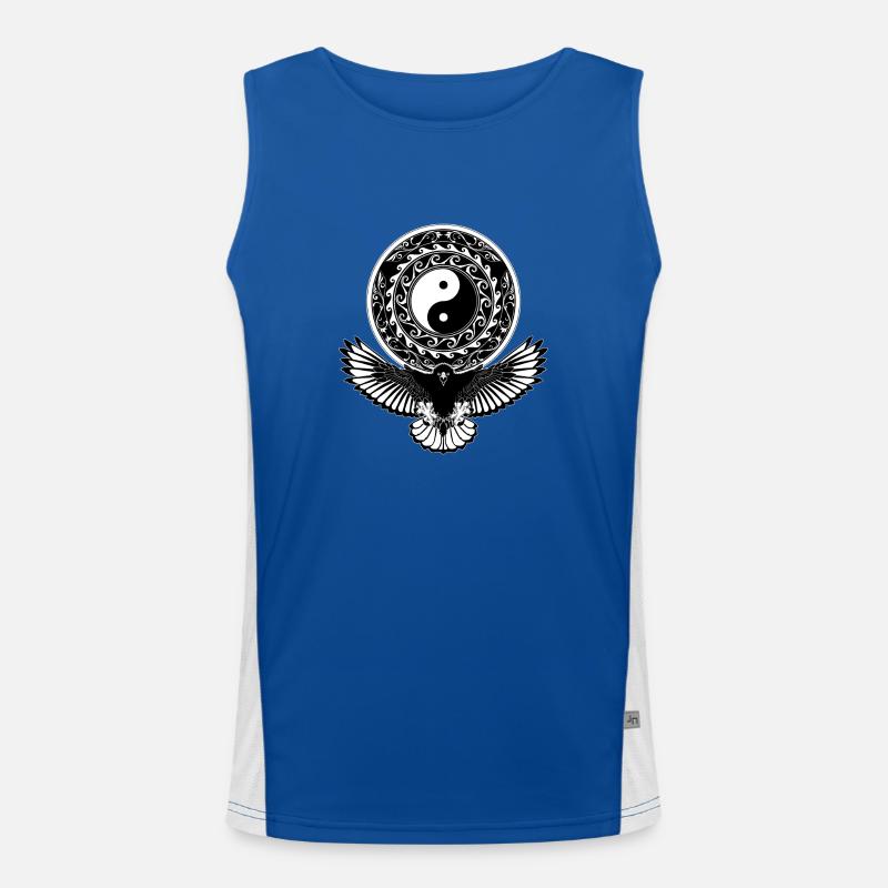 Yin Yang Eagle Men's Functional Contrast Tank Top 
