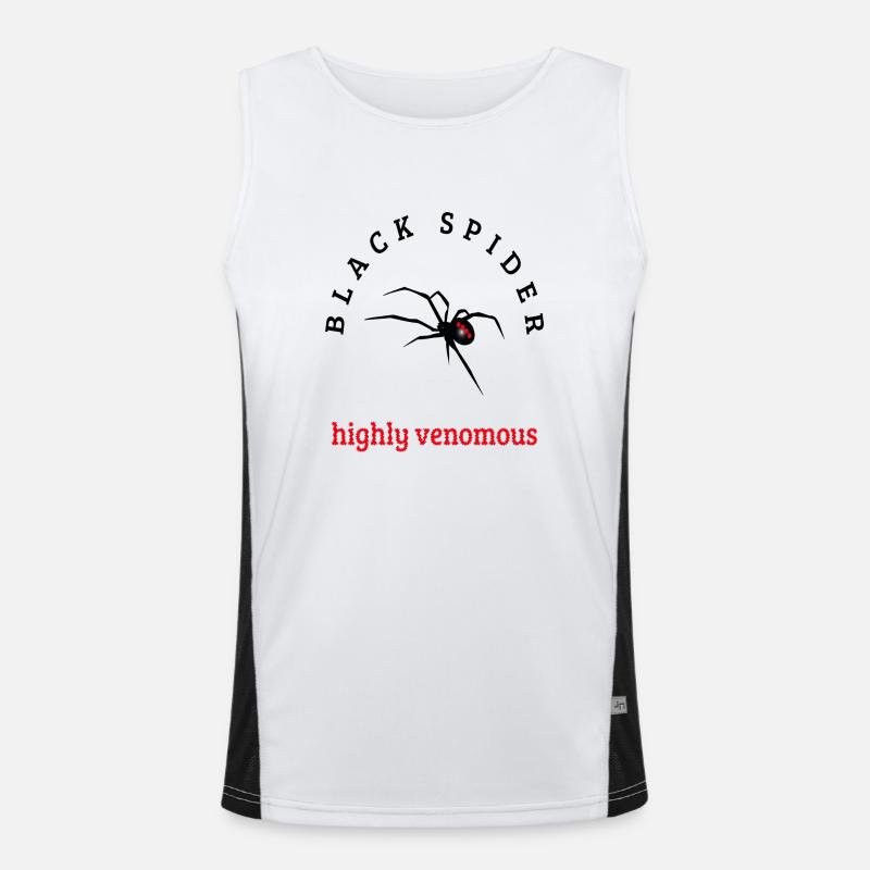 Spinne Funktionelles Kontrast-Tank Top für Männer 